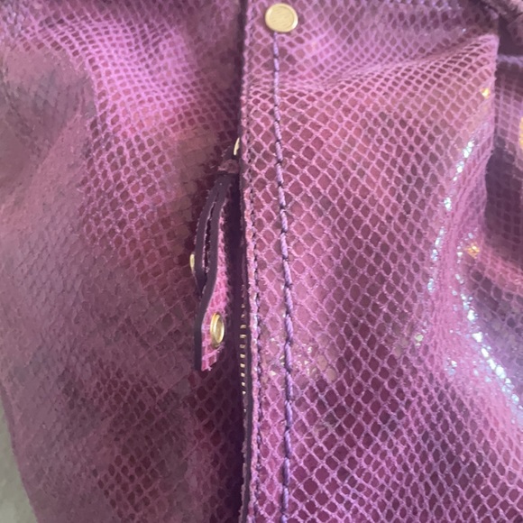 Cole Haan Snakeskin embossed Satchel - Picture 5 of 9